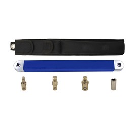 Offset Extension Wrench Set High Carbon Steel Multifunctional Ratchet Extension Wrench with 3 Adapters Blue