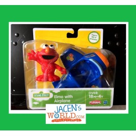 Playskool New Elmo with Airplane Sesame Street Plane and Action Figures Toy Playskool