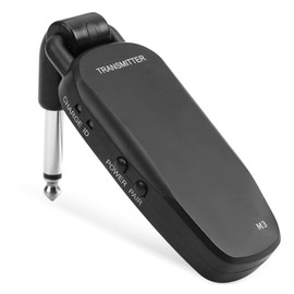 Operitacx Wireless Guitar System Wireless Transmitter Receiver for Electric Guitar Bass Easy Setup Portable Design Convenient Audio Transmission for Performances