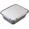 180 Pcs x Medium Aluminium Silver Foil Food Containers with