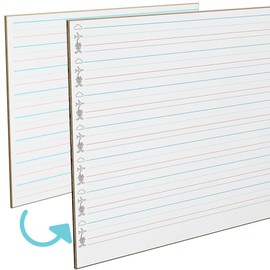 STEPUP Double Sided Whiteboard Lined Dry Erase Boards for Kids Ruled Writing Board Kindergarten Handwriting Practice Small White Boards Dry Erase Board 9x12 Dry Erase Board with Lines