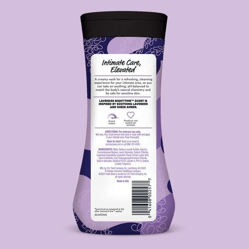 Summer's Eve Lavender Night-time Daily Refreshing All Over Feminine Body