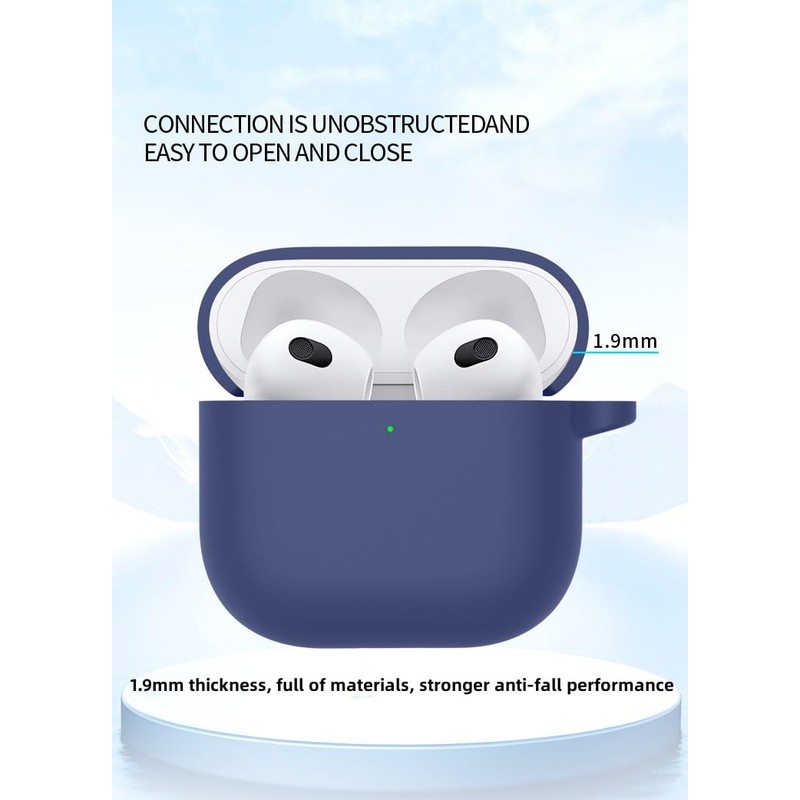 FTRONGRT Case Compatible with AirPods 4 2024, Soft TPU, Scratch-Resistant