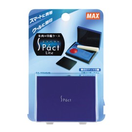 マックス スタンプ台 携帯用 エスパクトLite 朱肉 ブルー SA-2004S/B