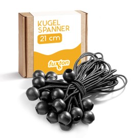 Fuxton, tarpaulin tensioner with a ball, 195 mm, black