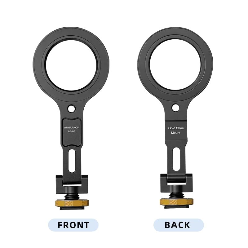 Magnetic Phone Tripod Mount,1/4" Thread Cold Shoe 360° Rotation,Compatible with