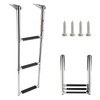 Amarine Made 3 Step Stainless Steel Telescoping Marine Boat Ladder