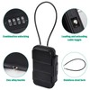 Portable Safe Box with Code for Travel, Beach Lock Box,
