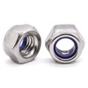 Glvaner M6-1.0 Thread Size (50 pcs) Stainless Steel Hex Locknuts