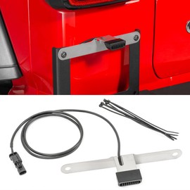 Quadratec LED License Plate Light - Fits Jeep Wrangler JL & JL Unlimited 2018-2023 - Bright White LEDs - Plug & Play Installation - 39" Harness Accommodates a Variety of Mounting Points