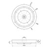 SANEI PH651F-3 Sink Drain Stopper Lid for SANEI Drain Stoppers,