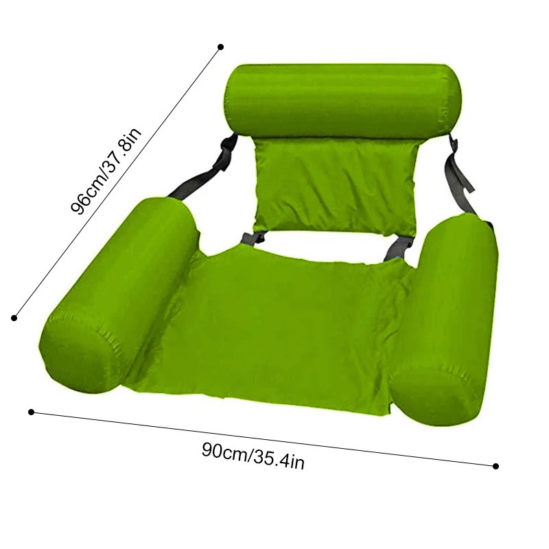 Inflatable Pool Lounger for Adults – Foldable Floating Chair with