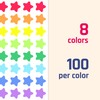 800 Pieces, 3/4 inch - Star Stickers for Kids Reward,