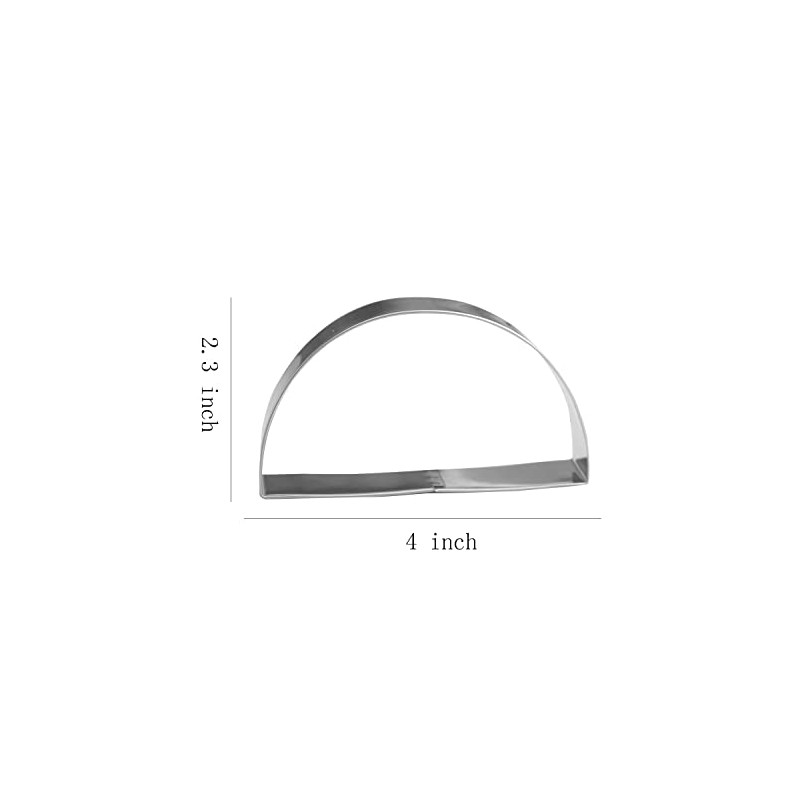 Keewah Bunting/Taco/Half Round Cookie Cutter - 4 x 2.3 inch