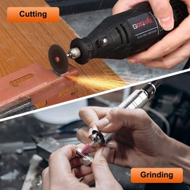 141Pcs Rotary Tool Accessories Kit - GOXAWEE 1/8-inch Shank All Purpose Power Tool Accessory Set Universal Fitment for Easy Drilling Sawing Sanding Grinding Polishing