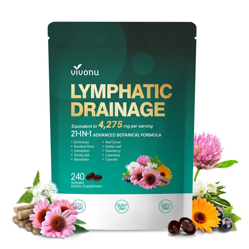 Lymphatic Support Capsules – Promotes Circulation, Detox & Reduces Swelling