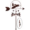 SWEN Products Snowmobile SLED Weathervane (Garden Stake Included)