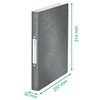 Leitz Wow 42570026 A4 Ring Binder, High-Quality 2 Round Ring