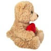 Teddy Hermann 91331 Teddy with Heart Beige 20 cm Cuddly
