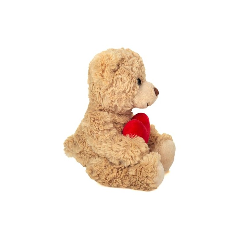 Teddy Hermann 91331 Teddy with Heart Beige 20 cm Cuddly