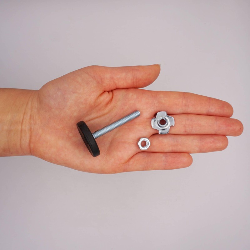 SKIR'CO Furniture Leveling Feet M6 x 40mm Adjustable Round Legs