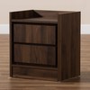 Baxton Studio Hale nightstands, Walnut Brown