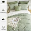 Lanqinglv Tufted Bed Linen 135 x 200 cm Green Boho