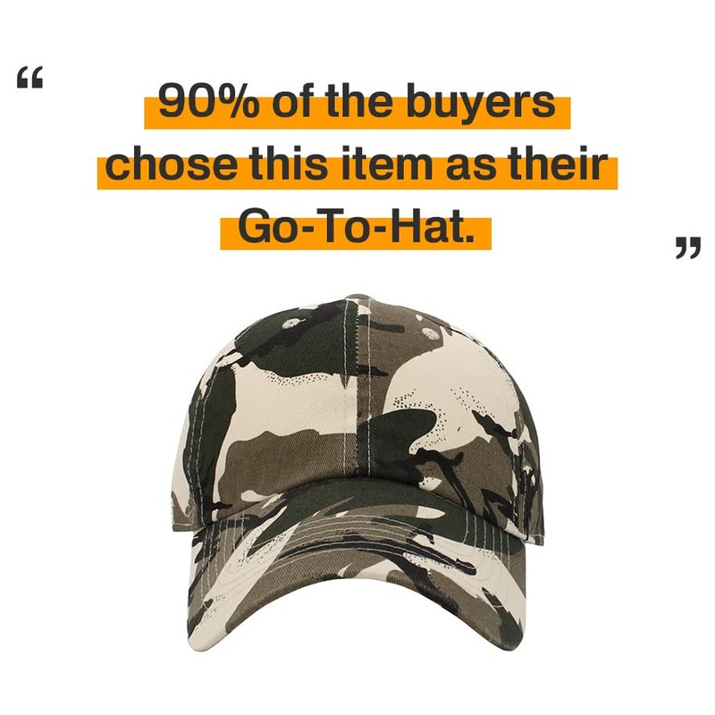 KB-LOW SAF Classic Cotton Dad Hat Adjustable Plain Cap. Polo