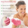 Evridwear Exfoliación Eficaz Guantes Exfoliantes Nailon Doble Textura Eliminan Suavemente