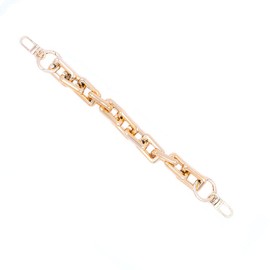 ANCLLO 2 Pcs Resin Acrylic Bag Handle Chain 30cm Long Purse Strap Replacement for DIY Handbags, Crossbody Bags, Shoulder Bags, Purse Making Accessories (Gold)