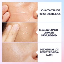 QUARXERY Gel Exfoliante Facial Limpiador Hidratante con Nicotinamida - Gel Limpiador Facial Piel Grasa, Skin Care Belleza Exfoliante Corporal para Pie