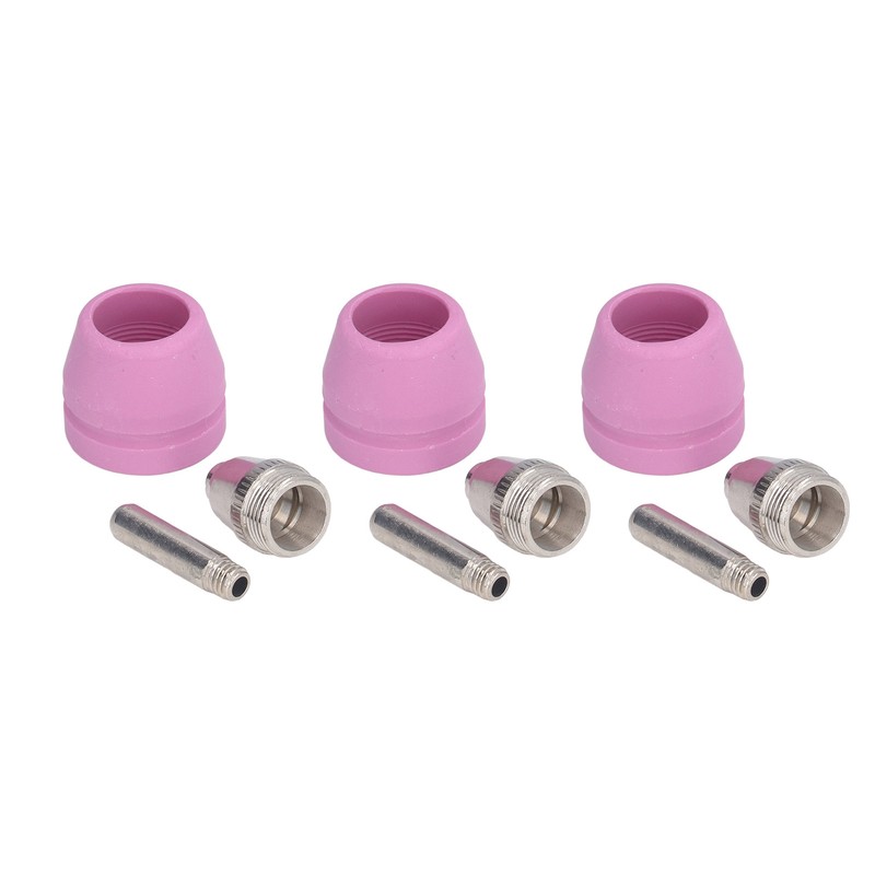 21Pcs/Set Plasma Cutter Torch Consumables Electrode Nozzle Cups Kit for