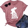 Happy Easter Cute Women's Cotton Sleeveless T-Shirts with Easter Bunny