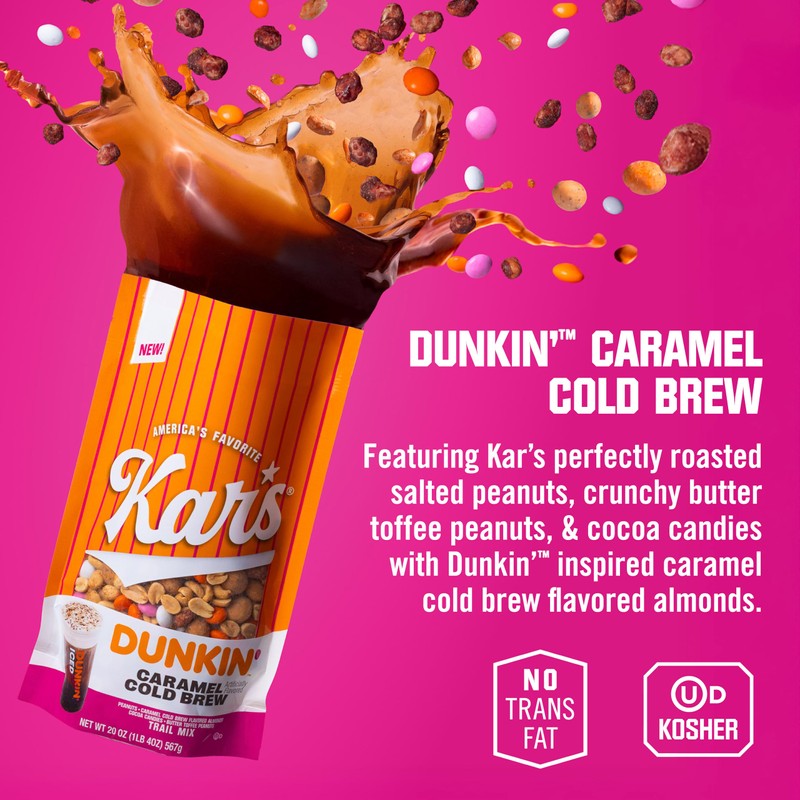 Kar's Nuts DUNKIN' Caramel Cold Brew - 2oz Bag (Pack