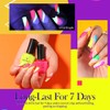 Born Pretty Neon Nail Polish Fluorescent Bright Nail Lacquer 6PCS