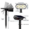 Laliled Solar Spotlights Outdoor, 2-in-1 Warm and Cool White Lighting