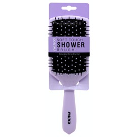 Swissco Soft Touch Paddle Shower Hair Brush (Light Purple)