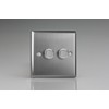 Varilight JTM102 V-Pro Smart Dimmer, Classic Brushed Steel, 120w Max,