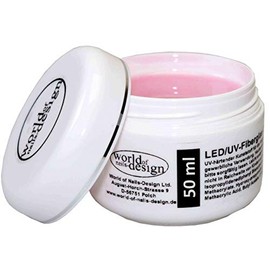 LED/UV Fibreglass Gel Thick Viscose Milky Pink 1 Phase Gel Builder Gel 50 ml