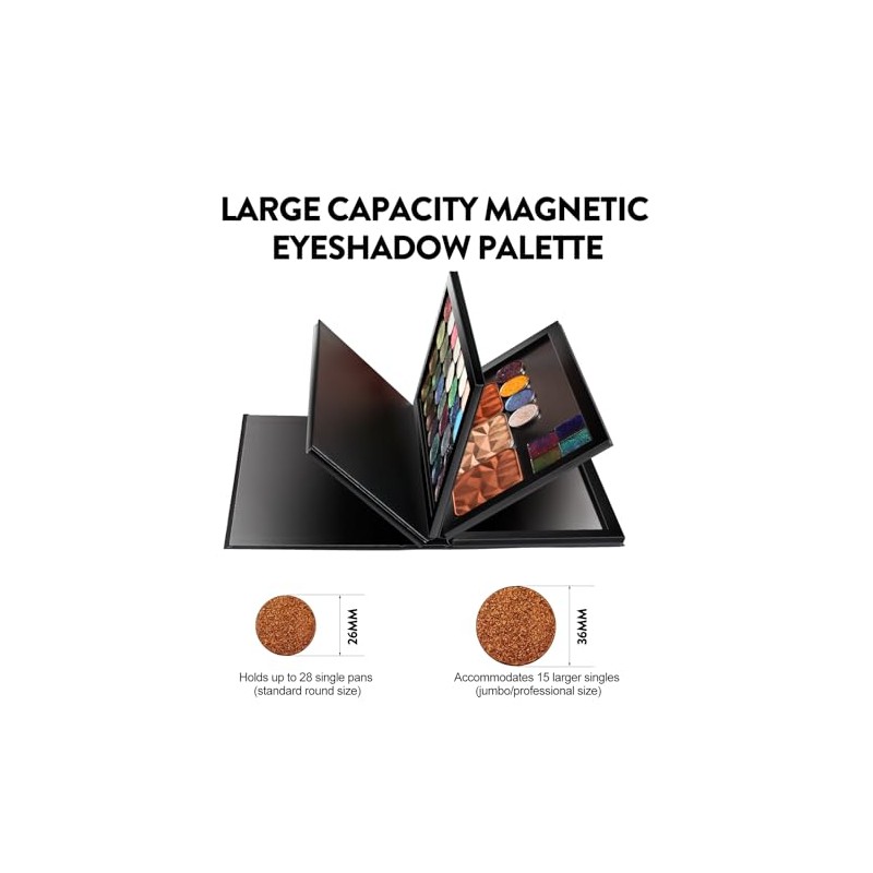 Paleta de libros con 4 capas magnéticas vacías resistentes +