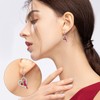 JZMSJF 925 Sterling Silver Red Cardinal Earrings Drop Dangle Earrings
