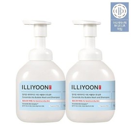 Illyyoon Ceramide Ato Bubble Wash & Shampoo 400ml 2 packs None / 세라마이드 아토 버블워시 앤 샴푸 400ml 2입 없음