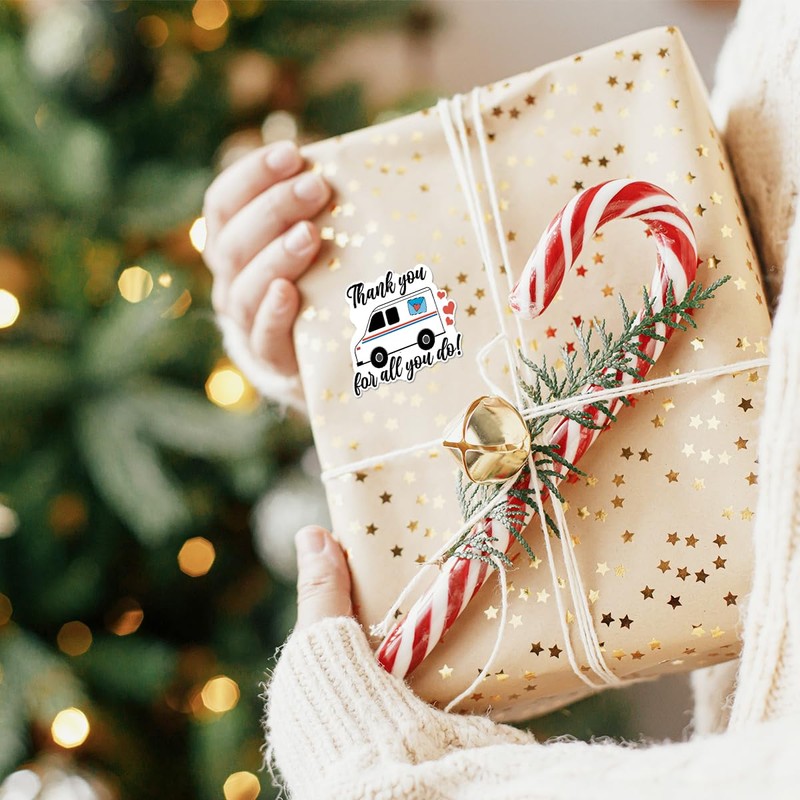 400 PCS Postman Thanks Sticker, Thank You All You Do