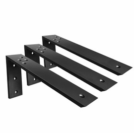 Countertop Support Brackets 3 Pack L Bracket Countertop Brackets 14" x 6" x 2.5" Heavy Duty 3/8" Thick Shelf Brackets Metal Corbels L Shape Bracket for Wood Shelf/Quartz/Granite/Concret Countertops