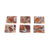 6Pcs Wood Coasters Innovative Insulation Cup Mat Pad Craft Works