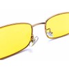 SPEED ADDICT METAL SQUARE SUNGLASS for Japan, Gold × YELLOW