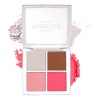 Paleta Rostro 3 En 1 Rubor Iluminador Contorno 4 Tonos