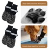 2 Pairs Double-Sided Non-Slip Dog Socks, Soft Adjustable Paw Protection