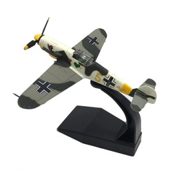 zalati Fighter Plane 1:72 Fighter Plane with Display Stand Holder for Germany Piston Model BF-109 Aeroplane Decor Gifts Toy from 14 Years