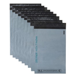 DVIVA 100pcs Postage Bags for Clothes, 4.5"x 7" Waterproof and Tear-Proof Mailing Bags Large Parcel Bags for Delivery, Shipping & Packages